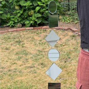 Geometric Mirror Tree Jewelry Art #1